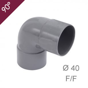 Coude PVC 87° F/F Ø40mm | Sanifer
